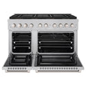 ZLINE 48 in. 6.7 cu. ft. Paramount Dual Fuel Range with 8 Burner DuoPro™ Cooktop and Dual Ovens in Satin Stainless Steel, Open Box-Good Condition