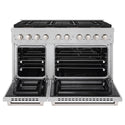 ZLINE 48 in. 6.7 cu. ft. Paramount Dual Fuel Range with 8 Burner DuoPro™ Cooktop and Dual Ovens in Satin Stainless Steel, Open Box-Great Condition
