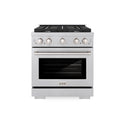 ZLINE 30 in. 4.2 cu. ft. Paramount Gas Range with 4 Burner Cooktop and Convection Gas Oven in Satin Stainless Steel, Open Box-Great Condition