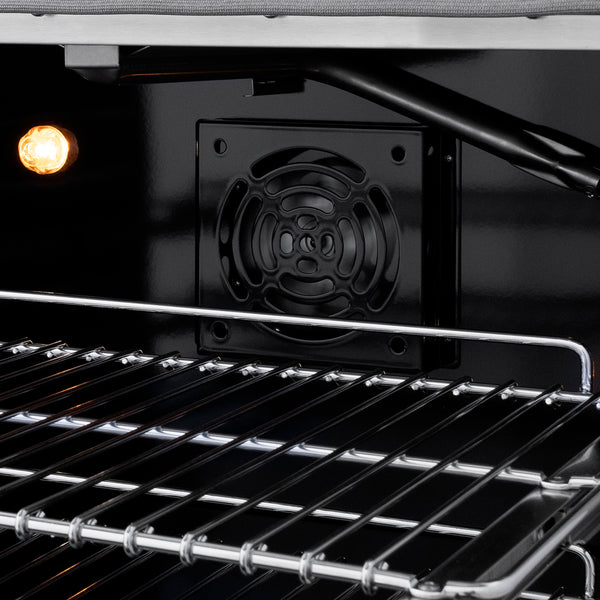 ZLINE 36 in. 5.2 cu. ft. Paramount Gas Range with 6 burner Cooktop and Convection Gas Oven in Satin Stainless Steel (SGRS-36)