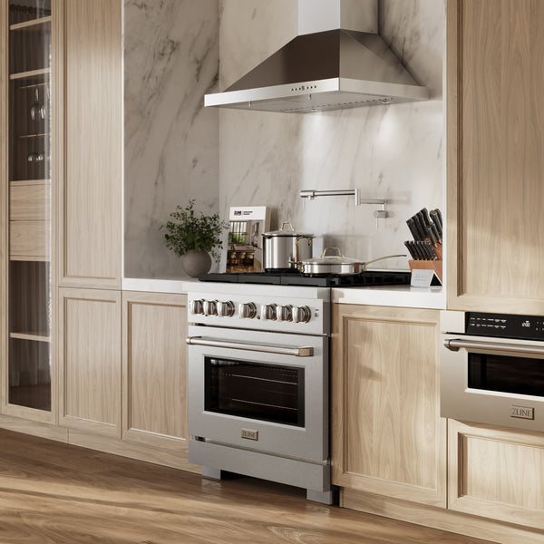 ZLINE 36 in. 5.2 cu. ft. Paramount Gas Range with 6 Burner Cooktop and Convection Gas Oven in Satin Stainless Steel, Open Box-Great Condition