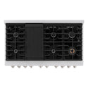 ZLINE 48 in. 6.7 cu. ft. Paramount Double Oven Gas Range with 8 Burner Cooktop in Satin Stainless Steel, Open Box-Good Condition