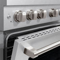 ZLINE 36 in. 5.2 cu. ft. Paramount Gas Range with 6 Burner DuoPro™ Cooktop and Convection Gas Oven in Satin Stainless Steel, Open Box-Great Condition