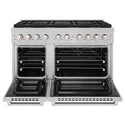 ZLINE 48 in. 6.7 cu. ft. Paramount Gas Range with 8 Burner DuoPro™ Cooktop and Dual Ovens in Satin Stainless Steel, Open Box-Great Condition