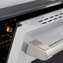 ZLINE 24 in. 3.2 cu. ft. Paramount Induction Range with 3 Element Cooktop and Electric Convection Oven in Satin Stainless Steel, Open Box-Great Condition