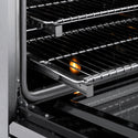 ZLINE 24 in. 3.2 cu. ft. Paramount Induction Range with 3 Element Cooktop and Electric Convection Oven in Satin Stainless Steel, Open Box-Great Condition