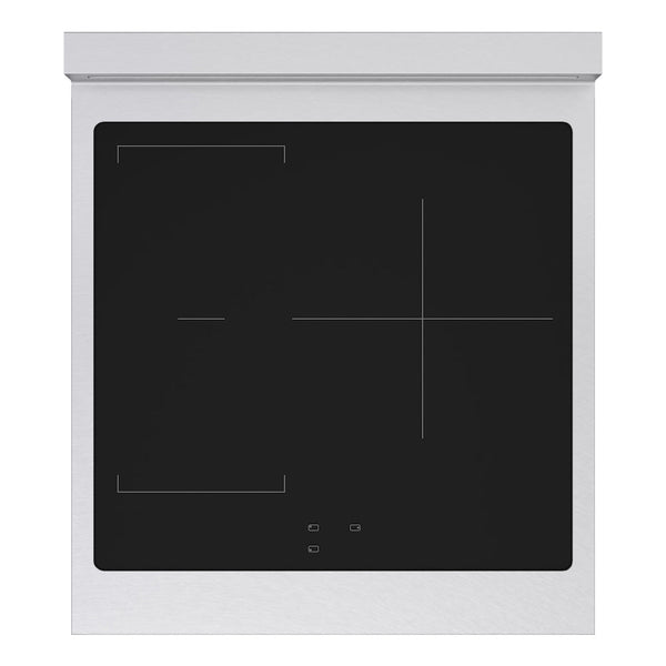 ZLINE 24 in. 3.2 cu. ft. Paramount Induction Range with 3 Element Cooktop and Electric Convection Oven in Satin Stainless Steel, Open Box-Good Condition