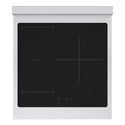 ZLINE 24 in. 3.2 cu. ft. Paramount Induction Range with 3 Element Cooktop and Electric Convection Oven in Satin Stainless Steel with Black Matte Door (SINRS-BLM-24)