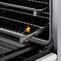 ZLINE Autograph Edition 48 in. 6.7 cu. ft. Classic Gas Range with 8 Burner DuoPro™ Cooktop and Dual Ovens in Satin Stainless Steel with White Matte Doors and Champagne Bronze Accents (PCGRSZ-WM-48-CB)