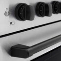 ZLINE Autograph Edition 30 in. 4.2 cu. ft. Paramount Induction Range with 4 Element Cooktop and Electric Convection Oven in Satin Stainless Steel with Matte Black Accents, Open Box-Good Condition