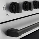 ZLINE Autograph Edition 36 in. 5.2 cu. ft. Paramount Induction Range with 5 Element Cooktop and Electric Convection Oven in Satin Stainless Steel with Matte Black Accents, Open Box-Great Condition