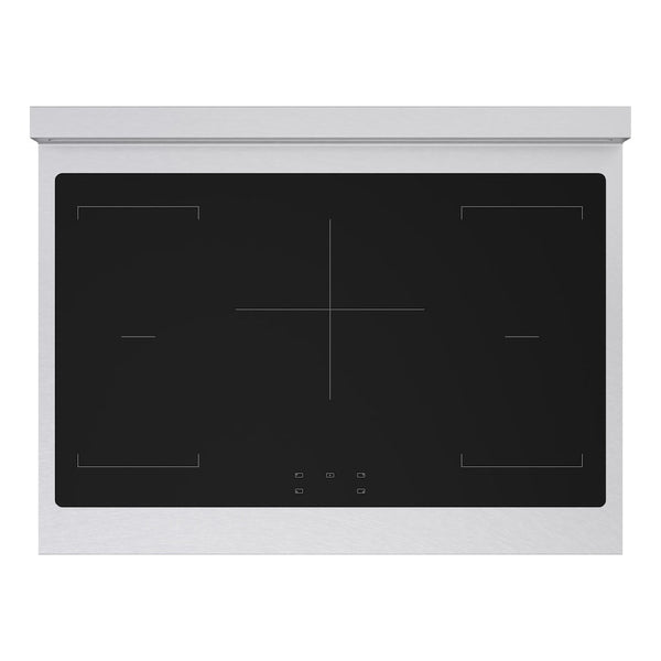 ZLINE Autograph Edition 36 in. 5.2 cu. ft. Paramount Induction Range with 5 Element Cooktop and Electric Convection Oven in Satin Stainless Steel with Black Matte Door and Champagne Bronze Accents, Open Box-Good Condition