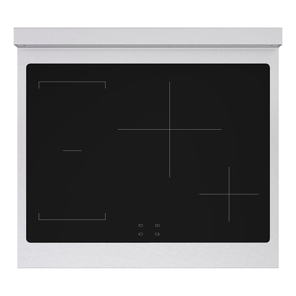 ZLINE Autograph Edition 30 in. 4.2 cu. ft. Paramount Induction Range with 4 Element Cooktop and Electric Convection Oven in Satin Stainless Steel with White Matte Door and Matte Black Accents, Open Box-Great Condition