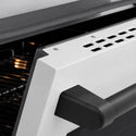 ZLINE Autograph Edition 36 in. 5.2 cu. ft. Paramount Induction Range with 5 Element Cooktop and Electric Convection Oven in Satin Stainless Steel with White Matte Door and Matte Black Accents, Open Box-Great Condition