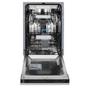 ZLINE 18 in. Tallac Series 3rd Rack Top Control Dishwasher with Satin Stainless Steel Panel and Stainless Steel Tub, 51dBa (DWV-SN-18)