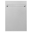 ZLINE 18 in. Tallac Series 3rd Rack Top Control Dishwasher with Satin Stainless Steel Panel and Stainless Steel Tub, 51dBa (DWV-SN-18)