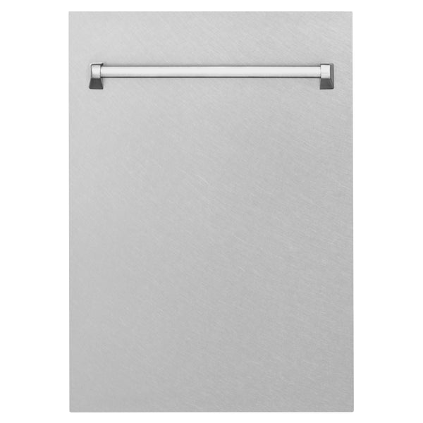 ZLINE 18 in. Tallac Series 3rd Rack Top Control Dishwasher with Satin Stainless Steel Panel and Stainless Steel Tub, 51dBa (DWV-SN-18)