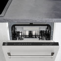 ZLINE 18 in. Tallac Series 3rd Rack Top Control Dishwasher with Satin Stainless Steel Panel and Stainless Steel Tub, 51dBa (DWV-SN-18)