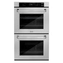 ZLINE 30 in. Professional True Convection Double Wall Oven with Air Fry and Self Clean in Satin Stainless Steel, Open Box-Great Condition