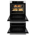ZLINE 30 in. Professional True Convection Double Wall Oven with Air Fry and Self Clean in Satin Stainless Steel, Open Box-Good Condition
