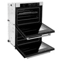 ZLINE 30 in. Professional True Convection Double Wall Oven with Air Fry and Self Clean in Satin Stainless Steel, Open Box-Good Condition
