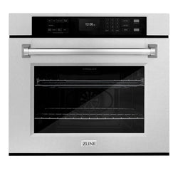 ZLINE 30 in. Professional True Convection Single Wall Oven with Air Fry and Self Clean in Satin Stainless Steel, Open Box-Great Condition