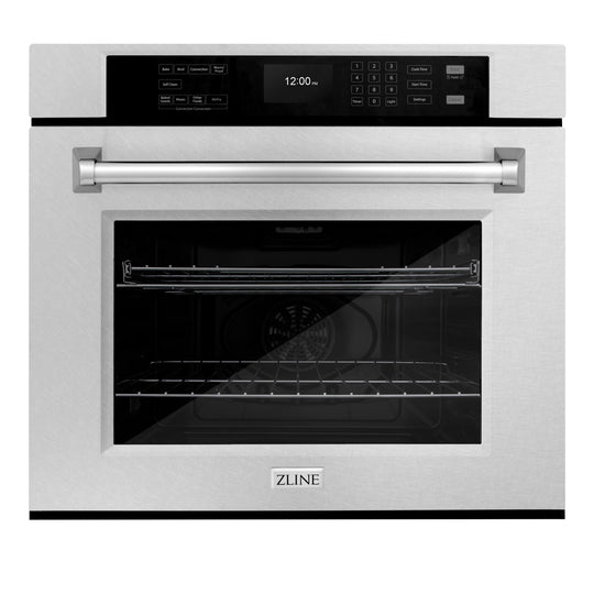 ZLINE 30 in. Professional True Convection Single Wall Oven with Air Fry and Self Clean in Satin Stainless Steel, Open Box-Great Condition
