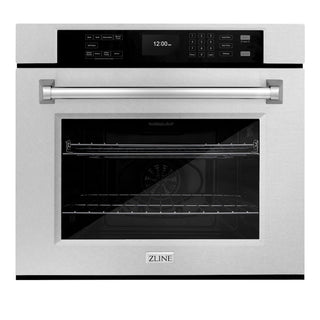 ZLINE 30 in. Professional True Convection Single Wall Oven with Air Fry and Self Clean in Satin Stainless Steel, Open Box-Good Condition