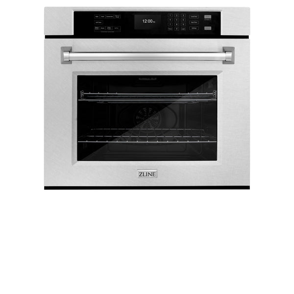 ZLINE 30 in. Professional True Convection Single Wall Oven with Air Fry and Self Clean in Satin Stainless Steel, Open Box-Great Condition