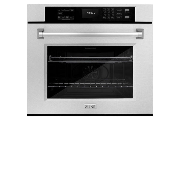 ZLINE 30 in. Professional True Convection Single Wall Oven with Air Fry and Self Clean in Satin Stainless Steel, Open Box-Good Condition