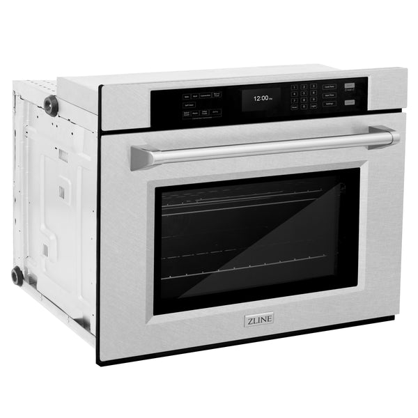 ZLINE 30 in. Professional True Convection Single Wall Oven with Air Fry and Self Clean in Satin Stainless Steel, Open Box-Great Condition