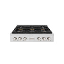 ZLINE 36 in. Paramount Gas Rangetop with 6 Burner DuoPro™ Cooktop in Satin Stainless Steel, Open Box-Great Condition