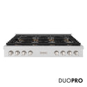ZLINE 48 in. Paramount Gas Rangetop with 8 Burner DuoPro™ Cooktop in Satin Stainless Steel, Open Box-Great Condition