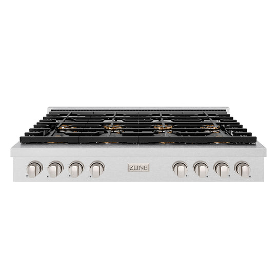 ZLINE 48 in. Paramount Gas Rangetop with 8 Burner DuoPro™ Cooktop in Satin Stainless Steel (PSRTS-48)