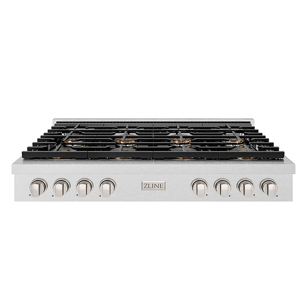 ZLINE 48 in. Paramount Gas Rangetop with 8 Burner DuoPro™ Cooktop in Satin Stainless Steel, Open Box-Good Condition