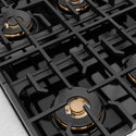 ZLINE Autograph Edition 30 in. Paramount Gas Rangetop with 4 Burner DuoPro™ Cooktop in Satin Stainless Steel and Polished Gold Accents, Open Box-Great Condition