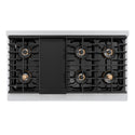 ZLINE Autograph Edition 48 in. Paramount Gas Rangetop with 8 Burner DuoPro™ Cooktop in Satin Stainless Steel and Champagne Bronze Accents, Open Box-Great Condition