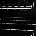 ZLINE 30 in. 4.0 cu. ft. Legacy Dual Fuel Range with 4 Burner Gas Cooktop and Electric Convection Oven in Stainless Steel and Black Matte Door (RA-BLM-30)