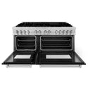 ZLINE 60 in. 7.4 cu. ft. Legacy Dual Fuel Range with 9 Burner Gas Cooktop and 2 Electric Convection Ovens