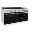 ZLINE 60 in. 7.4 cu. ft. Legacy Dual Fuel Range with 9 Burner Gas Cooktop and 2 Electric Convection Ovens