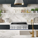 ZLINE 30 in. 4.0 cu. ft. Legacy Induction Range with 4 Element Cooktop and Electric Oven in Stainless Steel and Blue Gloss Door, Open Box-Good Condition