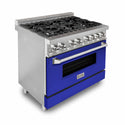 ZLINE 36 in. Dual Fuel Range with Gas Stove and Electric Oven in Stainless Steel (RA36)