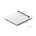 ZLINE Autograph Edition 24" Tallac Dishwasher Panel in White Matte with Matte Black Handle (DPVZ-WM-24-MB)