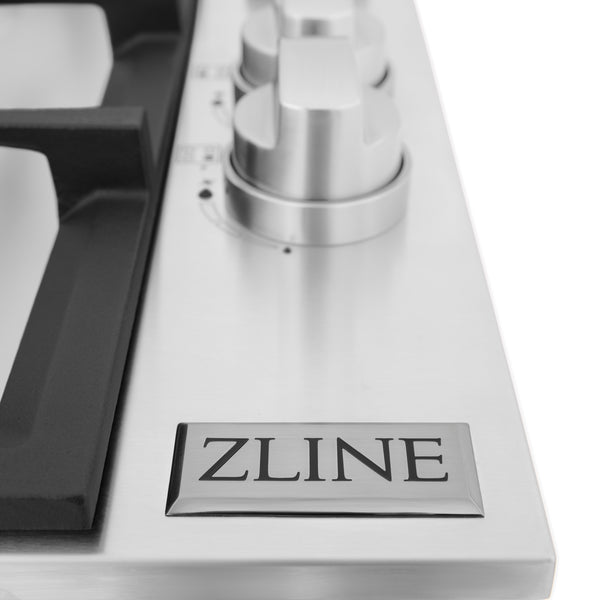 ZLINE 30" Gas Cooktop with 4 Gas Brass Burners (RC-BR-30)