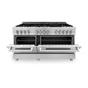 ZLINE 60 in. 7.4 cu. ft. Legacy Dual Fuel Range with 9 Burner Gas Cooktop and 2 Electric Convection Ovens