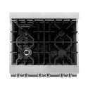 ZLINE 30 in. 4.0 cu. ft. Legacy Dual Fuel Range with 4 Burner Gas Cooktop and Electric Convection Oven in Stainless Steel, Open Box-Good Condition