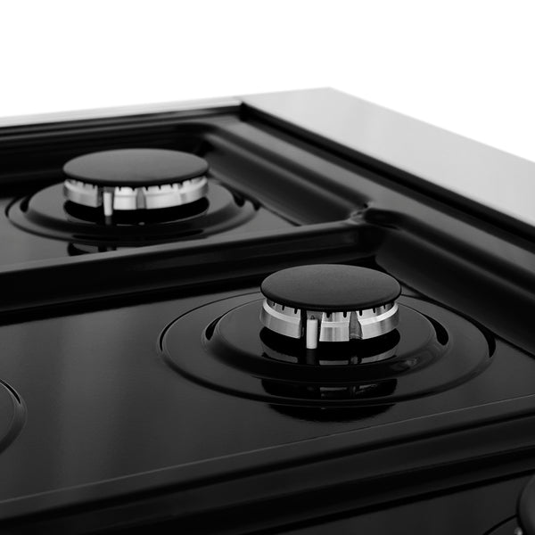 ZLINE 36 in. 4.6 cu. ft. Legacy Dual Fuel Range with 6 Burner Gas Cooktop and Electric Convection Oven in Stainless Steel, Open Box-Great Condition
