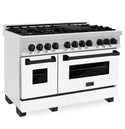 ZLINE Autograph Edition 48 in. 6.0 cu. ft. Legacy Dual Fuel Range with 7 Burner Gas Cooktop and 2 Electric Ovens