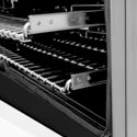 ZLINE Autograph Edition 30 in. 4.0 cu. ft. Legacy Dual Fuel Range with 4 Burner Gas Cooktop and Electric Convection Oven in Stainless Steel with White Matte Door and Matte Black Accents, Open Box-Great Condition