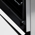 ZLINE Autograph Edition 30 in. 4.0 cu. ft. Legacy Dual Fuel Range with 4 Burner Gas Cooktop and Electric Convection Oven in Stainless Steel with White Matte Door and Matte Black Accents, Open Box-Great Condition